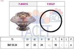 FACET 7.8401 Kühlwasserthermostat für VW PASSAT Variant (3B6) PASSAT (3B3) 92°C