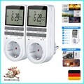 Digitale Zeitschaltuhr Steckdose, elektronische Digitale Zeitschaltuhr mit LC...