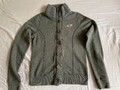 Hollister Sweat Jacke Gr M grau / dunkelgrau 