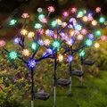 2x Solar Gartenstecker Blüten Traum LED beleuchtet Garten Deko Blumen Zweige