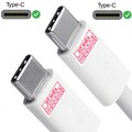 Weiß USB C auf USB C Lade- und Synchronisationskabel Daten für iPhone, Samsung