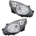 Scheinwerfer Set rechts & links Schwarz H4 für Renault Twingo II CN0_