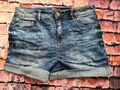 Street one Hose Jeans kurz Shorts Bermuda Damen blau Ton (6 504)