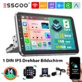 10 Zoll 1 DIN Android14 Autoradio 6+128G Carplay GPS 4G KAM Drehbarer Bildschirm