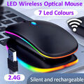 Maus Kabellos USB Wireless-Mouse 2000DPI Computer Notebook Laptop Funkmaus PC