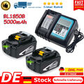 2pcs BL1850B Makita Ersatzakku Akku 18V 5Ah LXT & Ladegerät DC18RC BL1850 BL1860