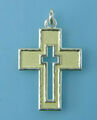 Anhänger, Kettenanhänger, Kreuz, in Silber 925/ooo