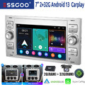 Für Ford Focus C S Max Transit Fiesta Android 13 Autoradio Carplay Navi DAB+ Kam