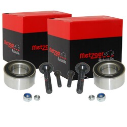 2X METZGER RADLAGER-SATZ VORNE HINTEN PASSEND FÜR AUDI 100 200 80 90 A4 A6 A8