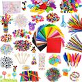 Bastelset Kinder 1800Pcs Kunst und DIY Handwerk Kleine Mädchen Bastelzubehör Set