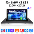 4+64G 9''Android12 Für BMW X3 E83 2004-2012 Autoradio GPS Navi WIFI FM RDS DAB+