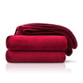 - Kuscheldecke Cashmere-Feeling 130 x 170 cm - Bordeaux