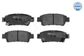 Meyle Bremsbelagsatz, Scheibenbremse 025 236 4616/W für TOYOTA