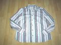 Damen Bluse von ETERNA EXCELLENT Gr 42 Langarm Weiß Rot Schwarz Rosa Gestreift