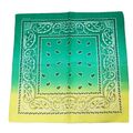 Grün Ombre Batik Paisley Bandana Kopf Halstuch Handgelenk Halstuch Kopfbinde Haar