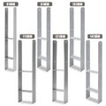 2-8x Pfostenanker H-Anker Stabil Erdanker Pfostenträger 600MM 81-141MM