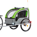 FISCHER Kinder-Fahrradanhänger Komfort 20 Zoll mit Federung bis zu 2 Kinder
