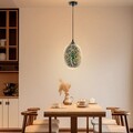 Hängende Deckenleuchte, Glaspendel, Pendelleuchte, Bunt Glas LED Kronleuchter