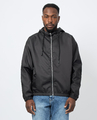 Disclaimer Jacke mit Kapuze und Marke