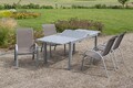 MX Alu Gartenmöbel Amalfi taupe 5tlg. Esstischgruppe Balkonmöbel Terrassenmöbel