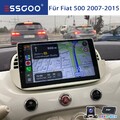 DAB+ 9" Für Fiat 500 2007-2015 4+64G Android14 Autoradio Carplay GPS Navi BT KAM