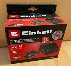 Einhell 18V 2,5Ah Power X-Change Starter-Kit Akku + Ladegerät NEU