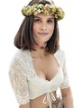Nina von C. Spitzen Dirndlbluse "Malina" Halbarm 16463892 | Champagner