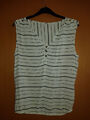 Bluse Gr. S weiß, gestreift