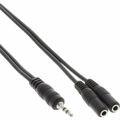 InLine® Klinken Y-Kabel 3,5mm Klinke Stecker zu 2x 3,5mm Klinke Buchse Stereo 1m