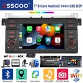 Für BMW 3er E46 M3 Rover 75 MGZT DAB+ 6+128G Android 14 Carplay Autoradio GPS 4G