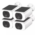 5MP 2K Solar Funk Überwachungskamera Set Außen Akku Wlan Kameras Wifi Kabellos