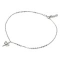 Sterlingsilber Fußkettchen Armband Mit / Lang Cz Steine Libellen