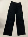 Schwarze Cargo-Hose von Safety XS, Weites Bein