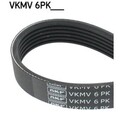Keilrippenriemen SKF VKMV 6PK751 für VW Seat Skoda Golf III Vento Cordoba Inca