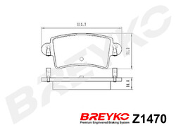 DAVID VASCO Z1470 Bremsbelagsatz, Scheibenbremse für NISSAN,OPEL,RENAULT