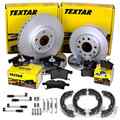 TEXTAR BREMSSCHEIBEN + BELÄGE + HANDBREMSE für MERCEDES SPRINTER 906 VW CRAFTER