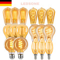 E27 LED Vintage Edison Lampe Filament Glühbirne Nostalgie Retro Bulbs Warmweiß