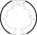 HELLA PAGID Bremsbackensatz Feststellbremse 8DA 355 050-711 für TOYOTA 90 LAND