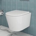Spülrandloses Wand Hänge WC Toilette Spülrandlos UF Softclose Deckel