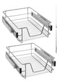2er Teleskopschublade Korbauszug HENGMEI für 40cm Küchenschrank Schubladen Set