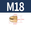 Hutmutter Messing Metrisch DIN 1587 Muttern M3 M4 M5 M6 M8 M10 M12 M14 M16 ~ M20