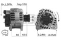 Lichtmaschine Generator Lima ERA 210247A für FORD VW GOLF 4 1J1 BORA 1 1J2 1J5 3