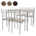 5 tlg. Essgruppe Tischgruppe Sitzgruppe Küche Esszimmertisch 110 cm mit 4 Stühle