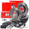 BREMBO MAX BREMSSCHEIBEN +BELÄGE+WK VORNE+HINTEN FÜR VW NEW BEETLE 9C 1Y 1.4-2.5
