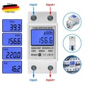 LCD Wechselstromzähler Stromzähler Geeicht Für DIN Hutschiene 5 (80)A AC 230V