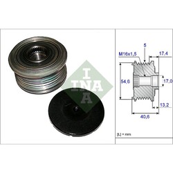 ORIGINAL® Schaeffler INA Generatorfreilauf für Renault CLIO II KANGOO Express