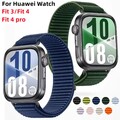 Armband für Huawei Watch Fit 3 Fit 4 4 Pro Uhrenarmband Rugged Nylon Loop Band