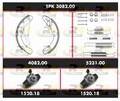 Bremsensatz Trommelbremse Super Precision Kit ROADHOUSE SPK 3082.00 für SKODA VW