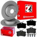 Zimmermann BREMSSCHEIBEN + BELÄGE HINTEN für AUDI A1 A3 LEON OCTAVIA IBIZA FABIA