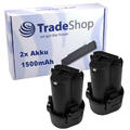 2x Li-Ion Akku 10,8V 1500mAh für Makita DMR103B DMR105 DMR106 DMR106B DMR107